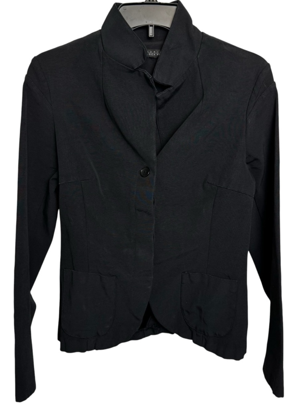 Maria Bianca Nero minimalist black jacket blazer moto grunge one size gothic